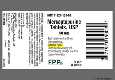 Yellow Round 9 3 - Mercaptopurine 50mg Tablet