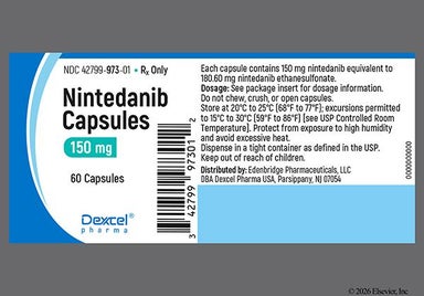 Red-Brown 150 - Nintedanib Esylate 150mg Capsule