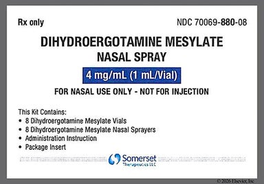 yellow - Dihydroergotamine Mesylate 4mg/mL Nasal Spray