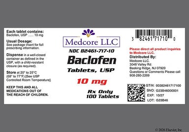 White Round B 10 - Baclofen 10mg Tablet