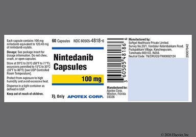 Peach Dg2 - Nintedanib Esylate 100mg Capsule