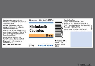 Brown Dg3 - Nintedanib Esylate 150mg Capsule