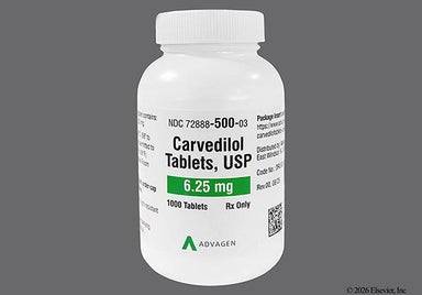 White Oval A And 31 - Carvedilol 6.25mg Tablet