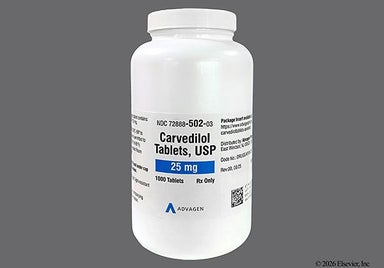 White Oval 29 And A - Carvedilol 25mg Tablet