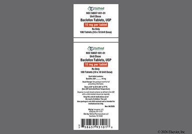 White Round I 114 - Baclofen 10mg Tablet