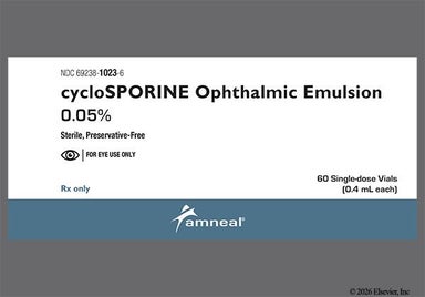 white - Cyclosporine 0.05% Ophthalmic Emulsion