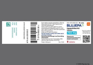 Yellow Oblong Gs Gu3 - BLUJEPA 750mg Tablet