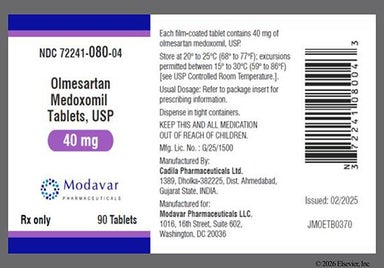 White Oval C62 - Olmesartan Medoxomil 40mg Tablet