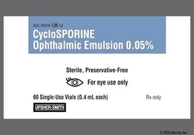 white - Cyclosporine 0.05% Ophthalmic Emulsion