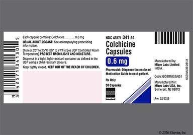 Blue Clc 06 - Colchicine 0.6mg Capsule