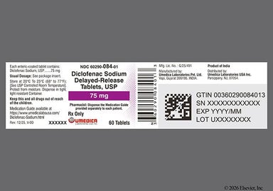 Pink Round 75 And Dic - Diclofenac Sodium 75mg Delayed-Release Tablet