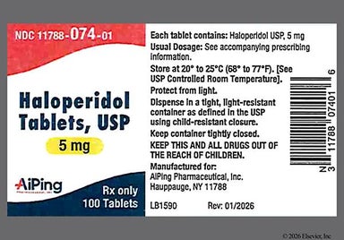 White Round 3 67 - Haloperidol 5mg Tablet