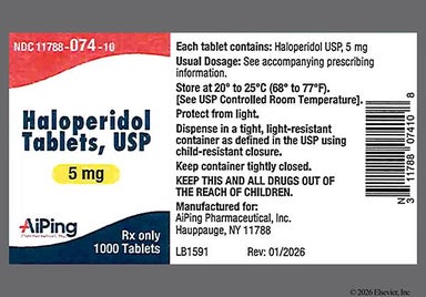 White Round 3 67 - Haloperidol 5mg Tablet
