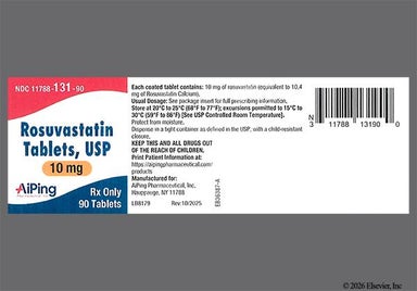 Pink Round 032 - Rosuvastatin Calcium 10mg Tablet