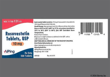 Pink Round 032 - Rosuvastatin Calcium 10mg Tablet