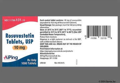 Pink Round 032 - Rosuvastatin Calcium 10mg Tablet