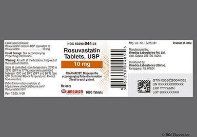 Pink Round R10 - Rosuvastatin Calcium 10mg Tablet