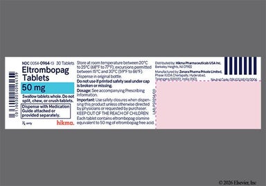 Blue Round Ze3 - Eltrombopag Olamine 50mg Tablet