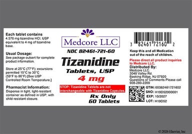 White Round 503 - Tizanidine Hydrochloride 4mg Tablet