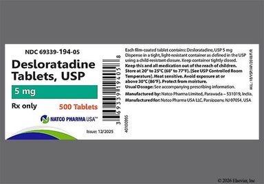 Red Round D5 And N - Desloratadine 5mg Tablet
