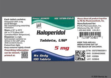 White Round 3 67 - Haloperidol 5mg Tablet