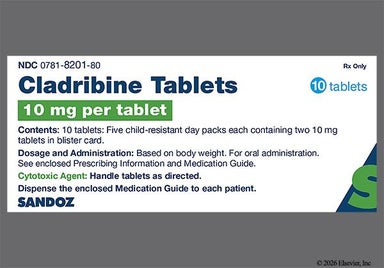 White Round X10 - Cladribine 10mg Tablet