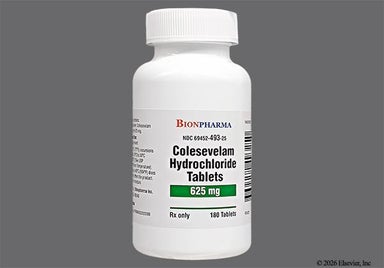 White Oval C - Colesevelam Hydrochloride 625mg Tablet