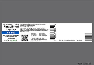 Yellow And White Fig 0.5 Mg - Fingolimod 0.5mg Capsule