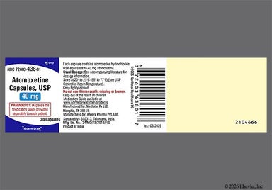 Blue I 108 - Atomoxetine 40mg Capsule