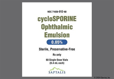 white - Cyclosporine 0.05% Ophthalmic Emulsion