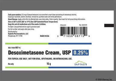 Yellow Not applicable - Desoximetasone 0.25% Topical Cream