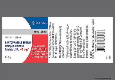 Yellow Round R333 - Pantoprazole Sodium 40mg Delayed-Release Tablet