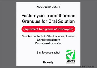 white - Fosfomycin Tromethamine 3g Granules for Solution