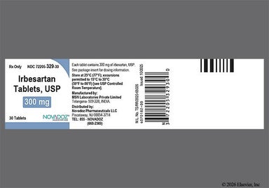 White Oval 165 And M - Irbesartan 300mg Tablet