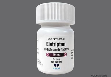 Orange Round B119 - Eletriptan Hydrobromide 40mg Tablet