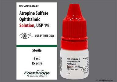 colorless - Atropine Sulfate 1% Ophthalmic Solution