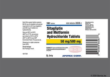 Pink Oval 5-5 - Sitagliptin/Metformin Hydrochloride 50mg-500mg Tablet