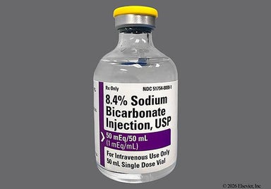 colorless - Sodium Bicarbonate 8.4% 50mEq/50mL Solution for Injection