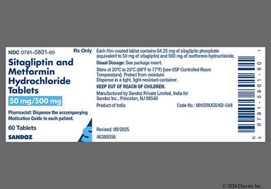 Pink Oval Sm01 - Sitagliptin/Metformin Hydrochloride 50mg-500mg Tablet