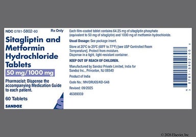 Red Oval Sm03 - Sitagliptin/Metformin Hydrochloride 50mg-1000mg Tablet
