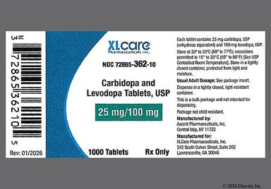 Yellow Round 672 - Carbidopa/Levodopa 25mg-100mg Tablet