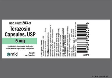 Pink Ap 783 - Terazosin Hydrochloride 5mg Capsule