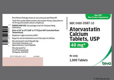 White Oval At40 And Tv - Atorvastatin Calcium 40mg Tablet