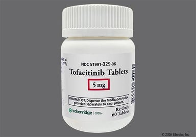 White-Yellow Round T5 - Tofacitinib 5mg Tablet