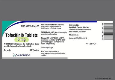 White Round Ti And 5 - Tofacitinib 5mg Tablet