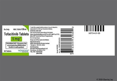 White Round T1 And M - Tofacitinib 5mg Tablet