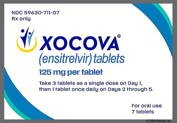 White-Yellow Round Logo 711 And 125 - XOCOVA 125mg Tablet
