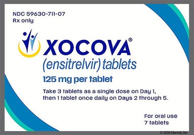 White-Yellow Round 125 And Logo 711 - XOCOVA 125mg Tablet