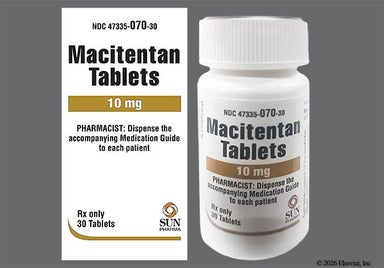 White Round M1 - Macitentan 10mg Tablet