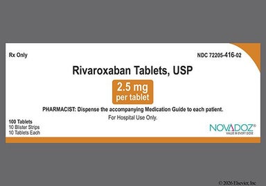 Yellow Round 2.5 - Rivaroxaban 2.5mg Tablet